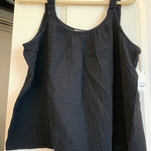 Crinkle cotton Ana tank
